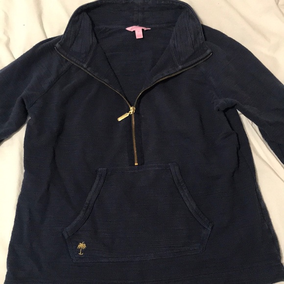 Lily Pulitzer Half Zip Sweatshirt - Picture 1 of 4